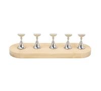 YUYTE Magnetic Nail Practice Stand Adjustable Nail Art Holder DIY Display Stand with Strong Magnet Base for Manicure Tech Beginners