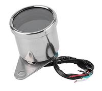 YUYTE Motorcycle Multifunctional Digital Meter with Speedometer Odometer Fuel Tachometer 12V Design (Silver)