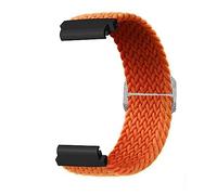 YUYTE Nylon Watch Band for Fenix 7S, 6S, 5S - Adjustable, Sweat Absorbent, Lightweight - Easy to Install Without Tools - Perfect for Swimming, Sports (Orange)