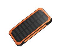 YUYTE Power Bank Portable 20000mAh Fast Charging Dual USB Mobile Power Bank Case DIY Kit - Solar for Outdoor Use (Orange)
