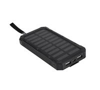 YUYTE Power Bank Portable 20000mAh Fast Charging Dual USB Mobile Power Bank Case DIY Kit - Solar for Outdoor Use (Black)