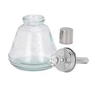 YUYTE Press Type Liquid Pump Dispenser, Refillable Bottle 180ml with Closed Valve Design Anti Static Aluminum Core, for Nail Polish Remover and Other Liquids