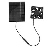 YUYTE Solar Panel Fan Kit, 2 W 6 V Portable Solar Vent Fan Cooler, Solar Powered Fan Ventilation Solar Air Conditioner for Chicken Coop Greenhouse Shed Dog House
