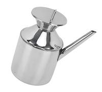 YUYTE Stainless Steel Oil Can, Multipurpose Oil Container Dispenser with Ergonomic Design, for Soy Sauce Vinegar Cooking Sesame (Without Handle)