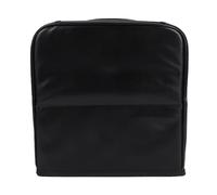 YUYTE Standing Makeup Bag Organizer Upright Vanity Cosmetic Bag with Reinforced Base Multiple Compartments Water Resistant PU for Women Travel Toiletries Makeup Artists (Black)