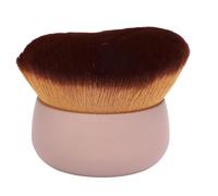 YUYTE Tan Applicator Brush Self Tanning Brush Tanning Blender Brush with Wave Shaped Soft Hair Head for Even Coverage Travel Friendly (Khaki)