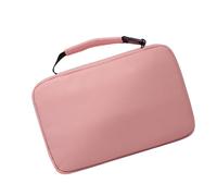 YUYTE Travel Toiletry Bag, Portable Hanging Cosmetic Bag with Dry Wet Separation and 3 Sections, for Women Men on Holiday Business Trip, Oxford Fabric Foldable (Pink)