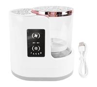 YUYTE USB Electric Makeup Brush Cleaner, Clear View 850RPM 2H 5H Timer Detachable Brush Cleaning Machine, with One Touch Control Switch, for Various Sizes of Makeup Brushes