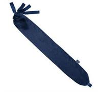 YUYU Bottle Long Hot Water Bottle Luxury Fleece Navy - Bottle and cover