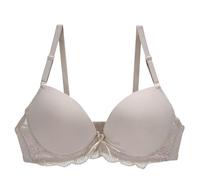 YUYUCH Women's Removable Strap Push Up Underwire Lace Bra Lift Up Invisible Backless Multiway Bras Grey