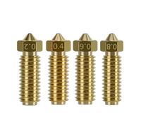YUYUEMI 4pcs Nozzle for Anycubic Kobra S1 /Kobra S1 Combo Hotend High Speed 0.2、0.4、0.6、0.8mm Kobra S1 Brass Nozzles Kit