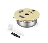 YUYUEMI for Tassimo Reusable Coffee Capsules Refillable Coffee Filter Pods,Stainless Steel Coffee Filter with Silicone Lidfor Bosch Tassimo Series Coffee Machine (220ML)