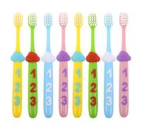 YUYUETIME 2 Sets Soft Toothbrushes with Numeric Handle for Ages Manual Toothbrushes for Teeth Oral Health Growth-Friendly Fit for Tooth Replacement Stage