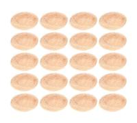 YUYUETIME 20Pcs Artificial Bird Nests Simulation Decorative Photo Props for Garden Lawn Party Wedding Table Sturdy Natural Raffia Straw Craft Holders for Candy Easter Eggs Display