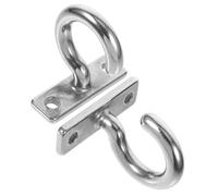 YUYUETIME 2pcs Stainless Steel Boat Hook Silver Wall Mount Bracket Hook | 304 Grade, Screw Plate Design, Boats and Boat Hulls, Stable Support with Corrosion Resistance