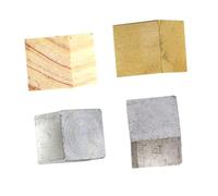 YUYUETIME 4pcs Block Density Cubes for Physics Experiment Educational Science Kit Aluminum Iron Copper for Junior High School Density Measurement