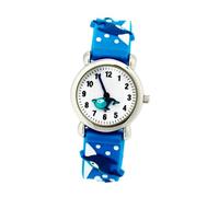 YUYUETIME Dolphin Watch for Cartoon Student Wristwatch with Clear Dial Blue Dolphin Design Read Teaching Gift for Boys