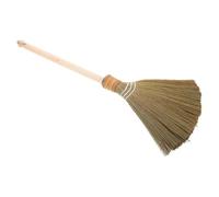 YUYUETIME Natural Whisk Corn Broom with Detachable Handle Multi-Purpose Soft Bristle Sweeping Broom for Courtyard Garden Garage Dust Capture for Indoor Outdoor Cleaning
