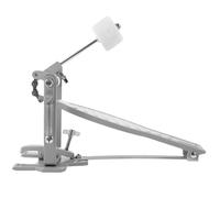 YUYUETIME Professional Adjustable Drum Pedal Single Bass Drum Accessory with Silver Hammer Polished Surface Replacement Part for Jazz