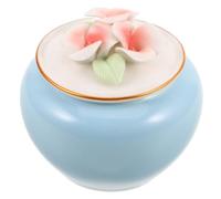 YUYUETIME Small Ceramic Pet Urn Box for Dog Cat Ashes Mini Keepsake Jar for Memorial Remembrance Versatile Ashes Holder for Teeth Hair Storage Elegant Funeral Souvenir