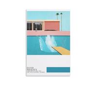 YUYUMEGDE A Bigger Splash David Hockney Poster Decorative Painting Canvas Wall Art Living Room Poster Bedroom Painting Wall Art Picture Print Modern Family Room Decor 08 x 12 inches (20 x 30 cm)