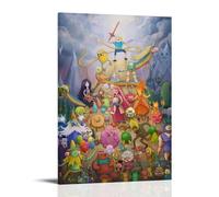 YUYUMEGDE Adventure Time Anime Poster Decorative Painting Canvas Wall Posters And Art Picture Print Modern Family Bedroom Decor Posters 12x18inch(30x45cm)