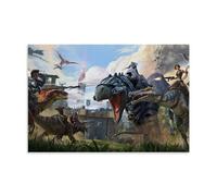 YUYUMEGDE Ark Survival Evolved Extinction Classic Poster Decorative Painting Canvas Wall Posters And Art Picture Print Modern Family Bedroom Decor Posters 20x30inch(50x75cm)
