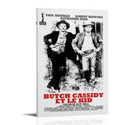 YUYUMEGDE Butch Cassidy French Movie Robert Redford Poster Decorative Painting Canvas Wall Posters And Art Picture Print Modern Family Bedroom Decor Posters 12x18inch(30x45cm)