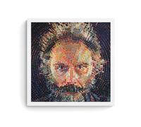 YUYUMEGDE Chuck Close - Mosaics Poster Decorative Painting Canvas Wall Posters And Art Picture Print Modern Family Bedroom Decor Posters 20x20inch(50x50cm)
