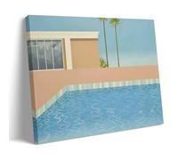 YUYUMEGDE David Hockney's Paintings of The Pool Poster Decorative Painting Canvas Wall Posters And Art Picture Print Modern Family Bedroom Decor Posters 12x18inch(30x45cm)
