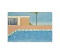 YUYUMEGDE David Hockney's Paintings of The Pool Poster Decorative Painting Canvas Wall Posters And Art Picture Print Modern Family Bedroom Decor Posters 12x18inch(30x45cm)