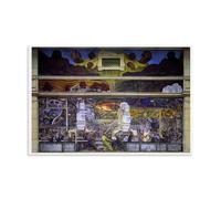 YUYUMEGDE Detroit Industry Murals Poster Decorative Painting Canvas Wall Posters And Art Picture Print Modern Family Bedroom Decor Posters 16x24inch(40x60cm)