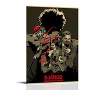 YUYUMEGDE Django-unchained-western-movie Poster Decorative Painting Canvas Wall Posters And Art Picture Print Modern Family Bedroom Decor Posters 24x36inch(60x90cm)