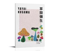YUYUMEGDE Flower Art Yayoi Kusama Poster Decorative Painting Canvas Wall Posters And Art Picture Print Modern Family Bedroom Decor Posters 16x24inch(40x60cm)