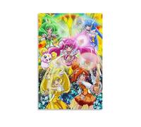 YUYUMEGDE Glitter Force Anime Magic Girl Poster Decorative Painting Canvas Wall Posters And Art Picture Print Modern Family Bedroom Decor Posters 16x24inch(40x60cm)