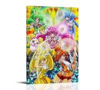 YUYUMEGDE Glitter Force Anime Magic Girl Poster Decorative Painting Canvas Wall Posters And Art Picture Print Modern Family Bedroom Decor Posters 12x18inch(30x45cm)