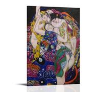 YUYUMEGDE Gustav Klimt The Maiden Art Exhibition Poster Poster Decorative Painting Canvas Wall Posters And Art Picture Print Modern Family Bedroom Decor Posters 24x36inch(60x90cm)