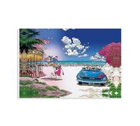 YUYUMEGDE Hiroshi Nagai Hawaii Amusement Park Poster Decorative Painting Canvas Wall Posters And Art Picture Print Modern Family Bedroom Decor Posters 12x18inch(30x45cm)