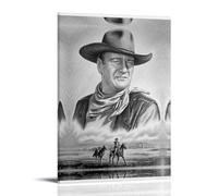 YUYUMEGDE John Wayne Poster Decorative Painting Canvas Wall Posters And Art Picture Print Modern Family Bedroom Decor Posters 20x30inch(50x75cm)