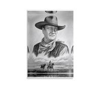 YUYUMEGDE John Wayne Poster Decorative Painting Canvas Wall Posters And Art Picture Print Modern Family Bedroom Decor Posters 24x36inch(60x90cm)
