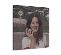 YUYUMEGDE Lana Del Rey Singer Poster Decorative Painting Canvas Wall Posters And Art Picture Print Modern Family Bedroom Decor Posters 12x12inch(30x30cm)