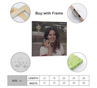 YUYUMEGDE Lana Del Rey Singer Poster Decorative Painting Canvas Wall Posters And Art Picture Print Modern Family Bedroom Decor Posters 16x16inch(40x40cm)