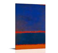 YUYUMEGDE Mark Rothko Dark Blue And Orange Poster Decorative Painting Canvas Wall Posters And Art Picture Print Modern Family Bedroom Decor Posters 16x24inch(40x60cm)