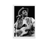 YUYUMEGDE Merle Haggard Poster Decorative Painting Canvas Wall Posters And Art Picture Print Modern Family Bedroom Decor Posters 08x12inch(20x30cm)