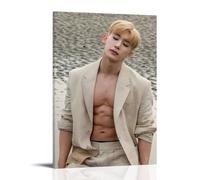 YUYUMEGDE Monsta X Group WONHO Poster Decorative Painting Canvas Wall Posters And Art Picture Print Modern Family Bedroom Decor Posters 20x30inch(50x75cm)