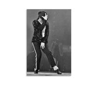 YUYUMEGDE Moon Walk King of Pop Michael Jackson Poster Decorative Painting Canvas Wall Posters And Art Picture Print Modern Family Bedroom Decor Posters 20x30inch(50x75cm)