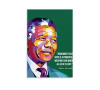 YUYUMEGDE Nelson Mandela Quote Father of South Africa Poster Decorative Painting Canvas Wall Posters And Art Picture Print Modern Family Bedroom Decor Posters 08x12inch(20x30cm)