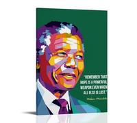 YUYUMEGDE Nelson Mandela Quote Father of South Africa Poster Decorative Painting Canvas Wall Posters And Art Picture Print Modern Family Bedroom Decor Posters 08x12inch(20x30cm)
