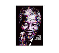 YUYUMEGDE NELSON MANDELA QUOTE SALUTE Poster Decorative Painting Canvas Wall Posters And Art Picture Print Modern Family Bedroom Decor Posters 24x36inch(60x90cm)