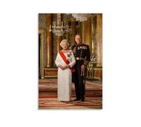 YUYUMEGDE Queen Elizabeth And Prince Philip Poster Decorative Painting Canvas Wall Posters And Art Picture Print Modern Family Bedroom Decor Posters 20x30inch(50x75cm)